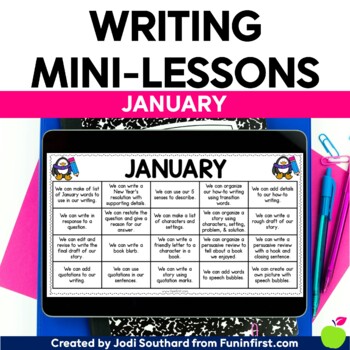 Preview of Writing Mini-Lessons for January