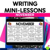 Writing Mini-Lessons for November