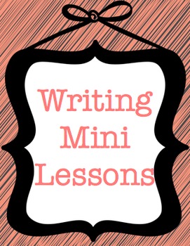 Preview of Writing Mini Lessons for Use with Writer's Workshop STAAR Sale!