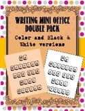 Writing Mini Office/Writer's Notebook Resource:Color & Bla