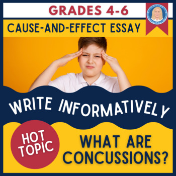 Preview of Writing Module #4 | Cause-Effect Informative Essay | Concussions | Grades 4-6