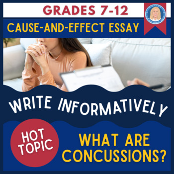 Preview of Writing Module #4 | Cause-Effect Informative Essay | Concussions | Grades 7-12