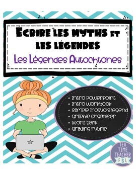 Preview of Writing Myths & Legends package FRENCH / FRANCAIS