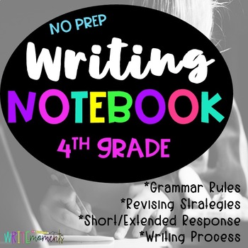 Preview of Writing Notebook- Fourth Grade