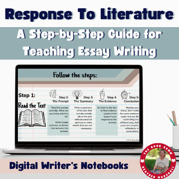 Preview of Writing Notebook Lessons for Constructing a Response to Literature Essay