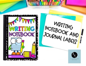 Preview of Writing Notebook and Journal Labels