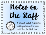 Writing Notes on the Music Staff