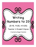 Writing Number 0-20 Progress Monitoring Forms