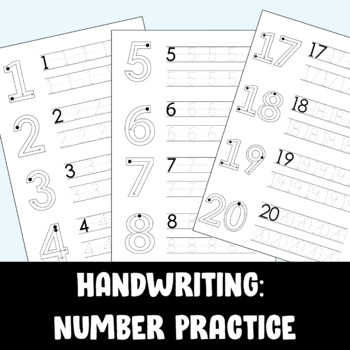 Preview of Writing: Number Practice