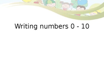 Preview of Writing Numbers 0 - 10