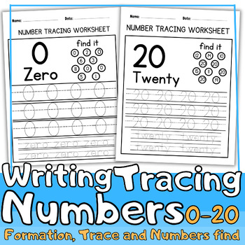 Writing Numbers 0-20 | Tracing Numbers 0-20 | Formation, Trace and ...