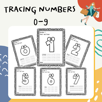 Preview of Writing Numbers 0-9 | Tracing Numbers 0-9 | Formation, Trace and Free Hand
