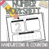 Number Worksheet 1-20 | Trace, Tally, and Tens Frame