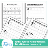 Writing Numbers 1-20 | Tracing Numbers 1-20 | Formation, Trace and Free Hand