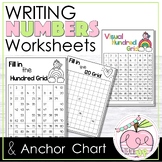 Writing Numbers Counting to 120 Worksheets and Anchor Chart