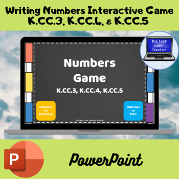 Preview of Writing Numbers Interactive Game-K.CC.3, K.CC.4, & K.CC.5