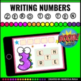 Writing Numbers - Zero to Ten Boom Cards™ Distance Learning Math