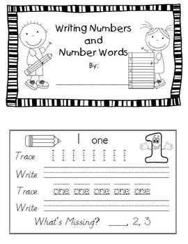 writing numbers and number words 1 20 zaner bloser by