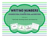 Writing Numbers in Expanded, Standard, and Word Form Task Cards