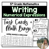 Writing Numerical Expressions - 5th Grade Math Task Cards 