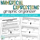 Writing Numerical Expressions | Graphic Organizer Practice