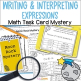 Writing Numerical Expressions Math Task Card Mystery - 5th