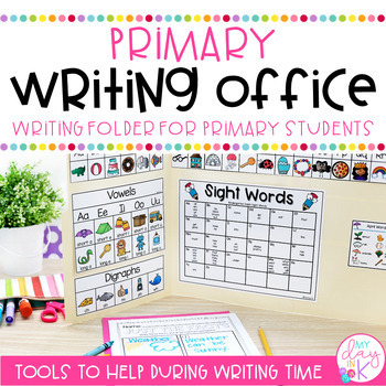 Preview of Writing Folder | Writing Office Folder Kindergarten 1st 2nd & 3rd Grade Writing