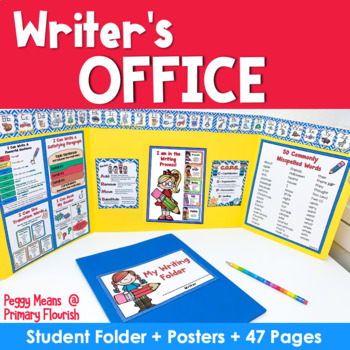 Preview of Writing Office - Writer's Folder - Graphic Organizers - Rubrics - Anchor Posters