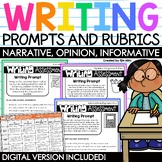 Writing Prompts Narrative, Opinion, Informational Writing | On Demand Writing