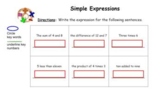 Writing One-Step Expressions Numerically