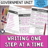 Writing One Step at a Time Government Unit