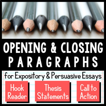 Preview of Writing Opening and Closing Paragraphs Bundle