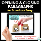 Writing Opening and Closing Paragraphs for Expository Essays