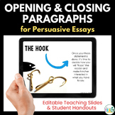 Writing Opening and Closing Paragraphs for Persuasive Essays