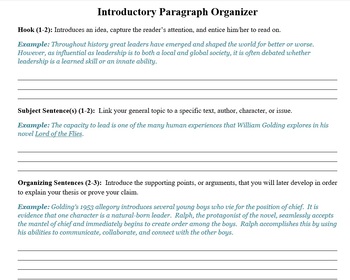Preview of Writing Organizers for Essays and Papers