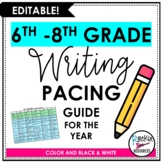 Writing Pacing Guide - Scope and Sequence - Long Range Pla