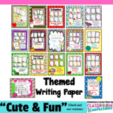 Writing Paper Bundle : Themed and Colorful for Bulletin Bo