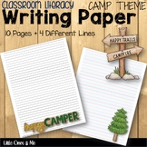Writing Paper Camp Theme