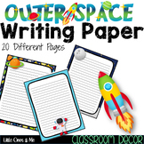 Writing Paper Outer Space Planet Theme