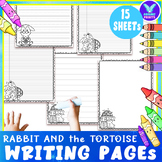 Writing Paper/ Rabbit & the Tortoise/ Lined, Unlined, Note