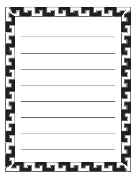 writing paper s border 3 sizes by christacreates4kara tpt