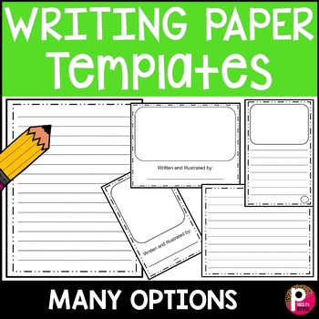 Preview of Writing Paper Templates for Narrative Informational Opinion Writing 1st 2nd 3rd