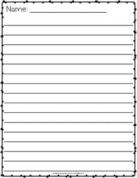 Writing Paper Template #2 – Tim's Printables