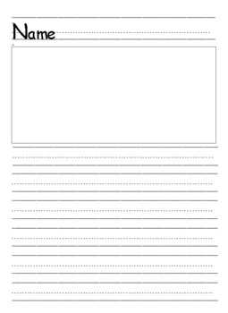 Writing Paper Template by TexasTeachJoy | TPT