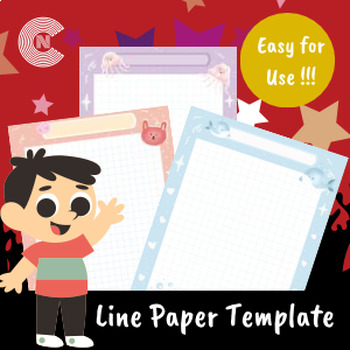 Preview of Writing Paper Template| Template| Line Paper