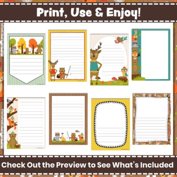 Free Printable Woodland Writing Paper