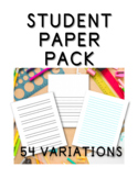 Writing Paper Variety Pack, Primary Paper with Picture Box