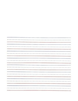 Preview of Ruled Newsprint Primary Paper Form(Horizontal and Vertical)
