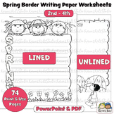 Writing Paper W/WO Lines Spring Theme 2nd-4th (Karen's Kid