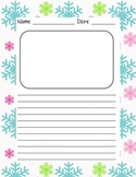 Writing Paper - Winter - Colorful Snowflakes